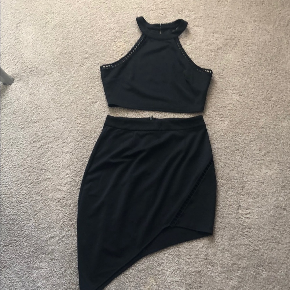 Tight Tobi matching skirt crop top set